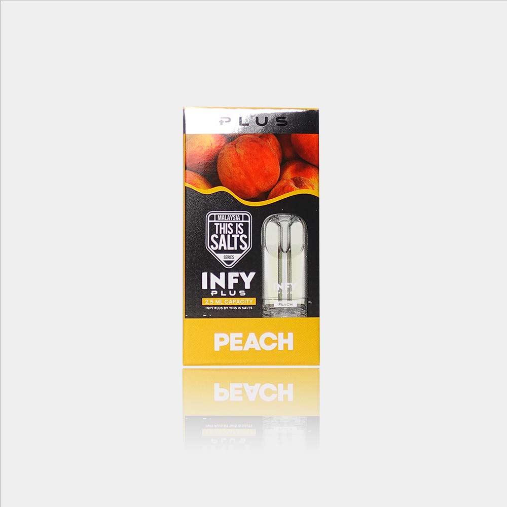 หัวพอต หัวพอต INFY Plus 2.5 ml. - Peach – Thai Vape Shop