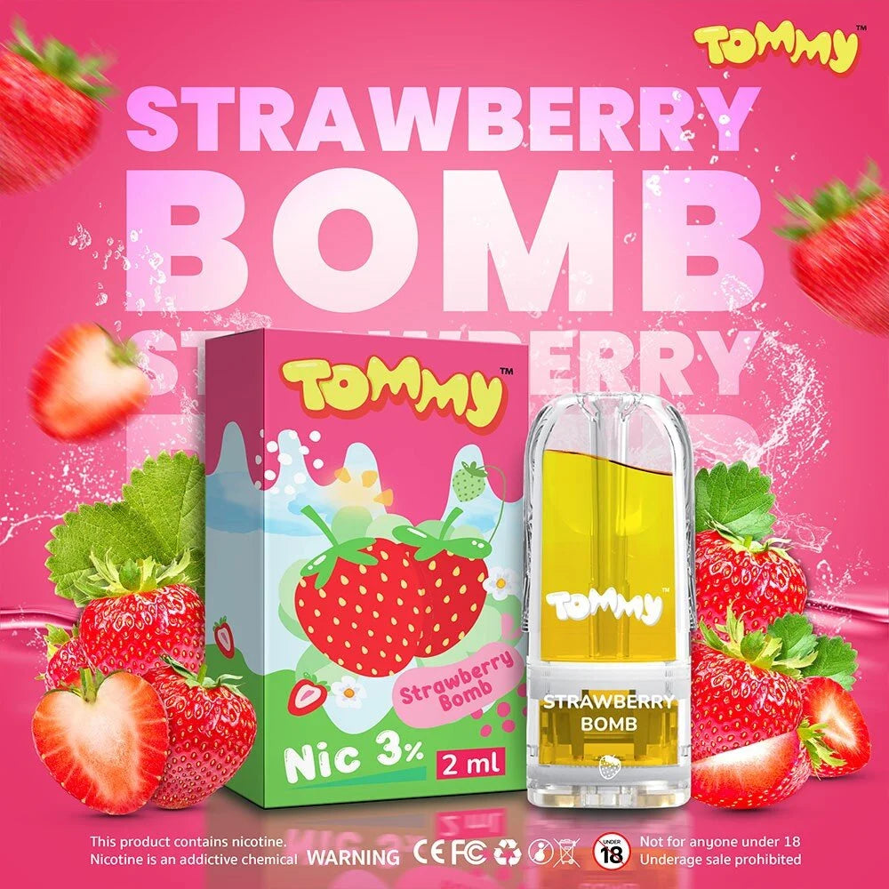 หัวพอต หัวพอต TOMMY V.2 - Strawberry Bomb – Thai Vape Shop