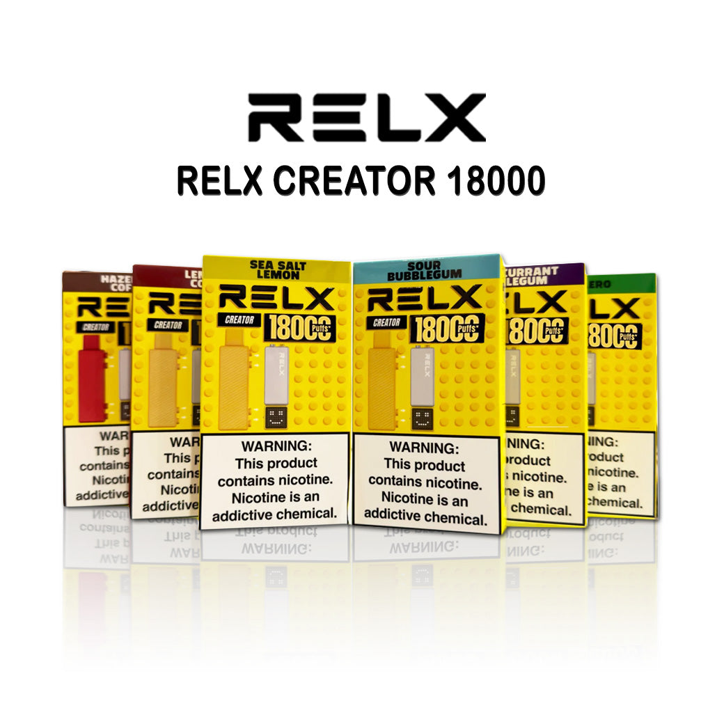 พอตใช้แล้วทิ้ง Relx Creator - 18000 คำ (เครื่อง+หัว)